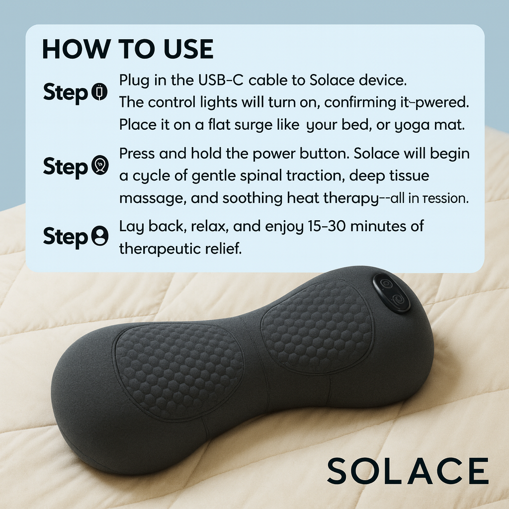 SOLACE 3-in-1 Smart Relief Pillow