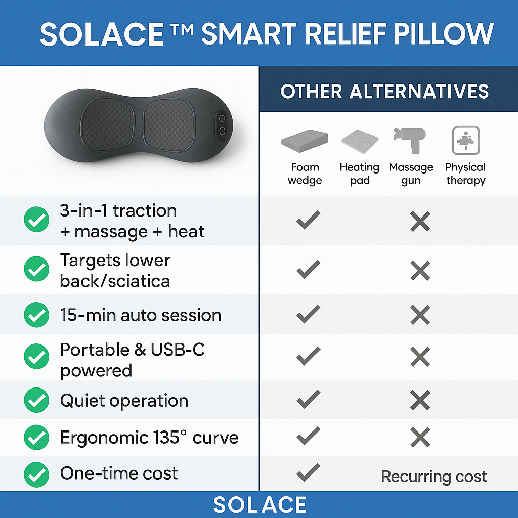 SOLACE 3-in-1 Smart Relief Pillow